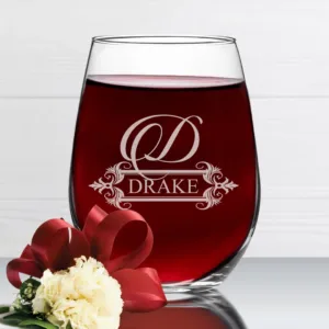 Red wine glass 16oz with Custom Engraving