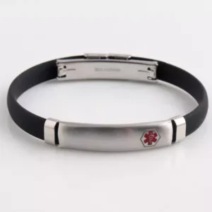 Rubber Medical Alert with Custom Engraved