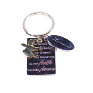 Faith Forever Keychain with Dove Charm