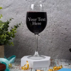 Red wine glass 16oz with Custom Engraving