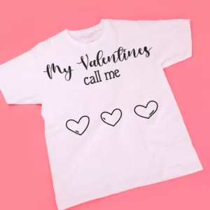 My Valentines Call Me ATC Cotton Tee - White - Medium