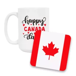 Canada Day Coffee Mug and Coaster Set II