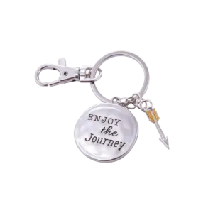 Enjoy the Journey Keychain with Custom Engraving