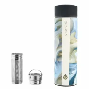 GROSCHE Chicago Double Walled Infuser Tea Tumbler - Coloured Marble