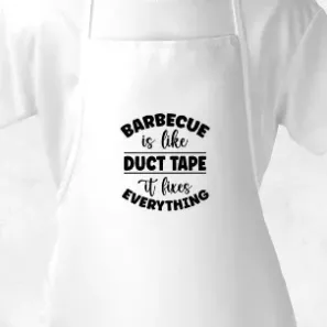BBQ Master White Adult Apron