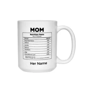 Facts About Mom Ceramic Mug 15 oz