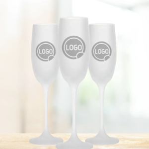 Sublimation 6oz/190ml Champagne Flute Glass (Frosted)